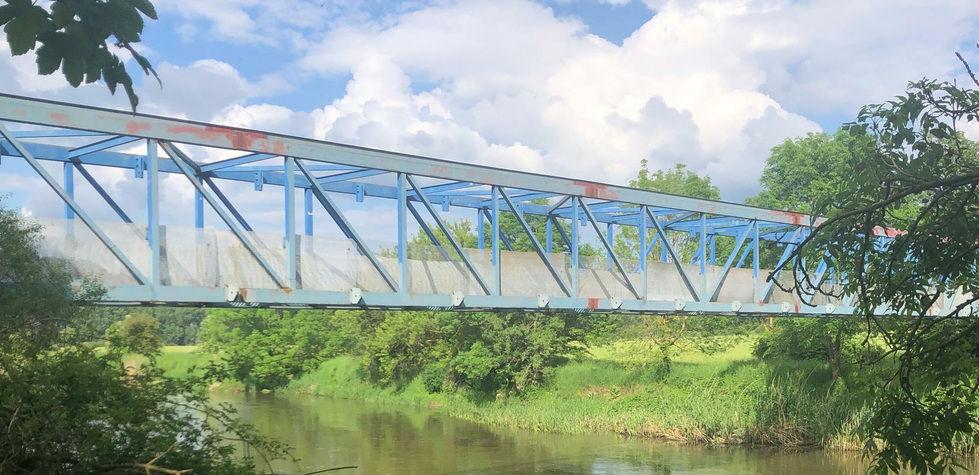 Werra-Brücke "Blaues Wunder" bei Treffurt war Teil der DDR-Grenzanlagen