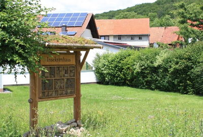 Insektenhaus am neugestalteten Ortskern von Dieterode
