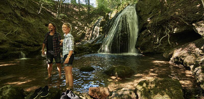 Lutter-Wasserfall bei Großbartloff