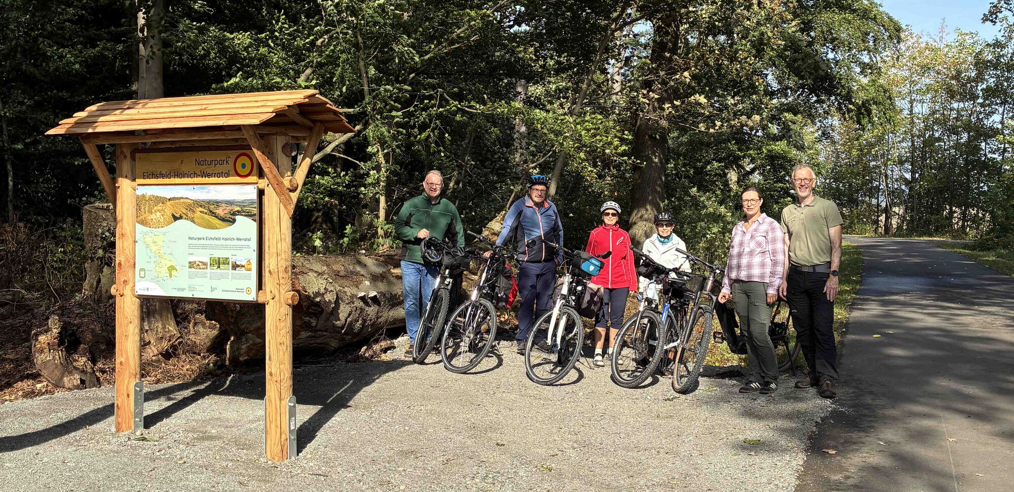 Neue Totholz Infotafel Unstrut-Leine Radweg Heuthen