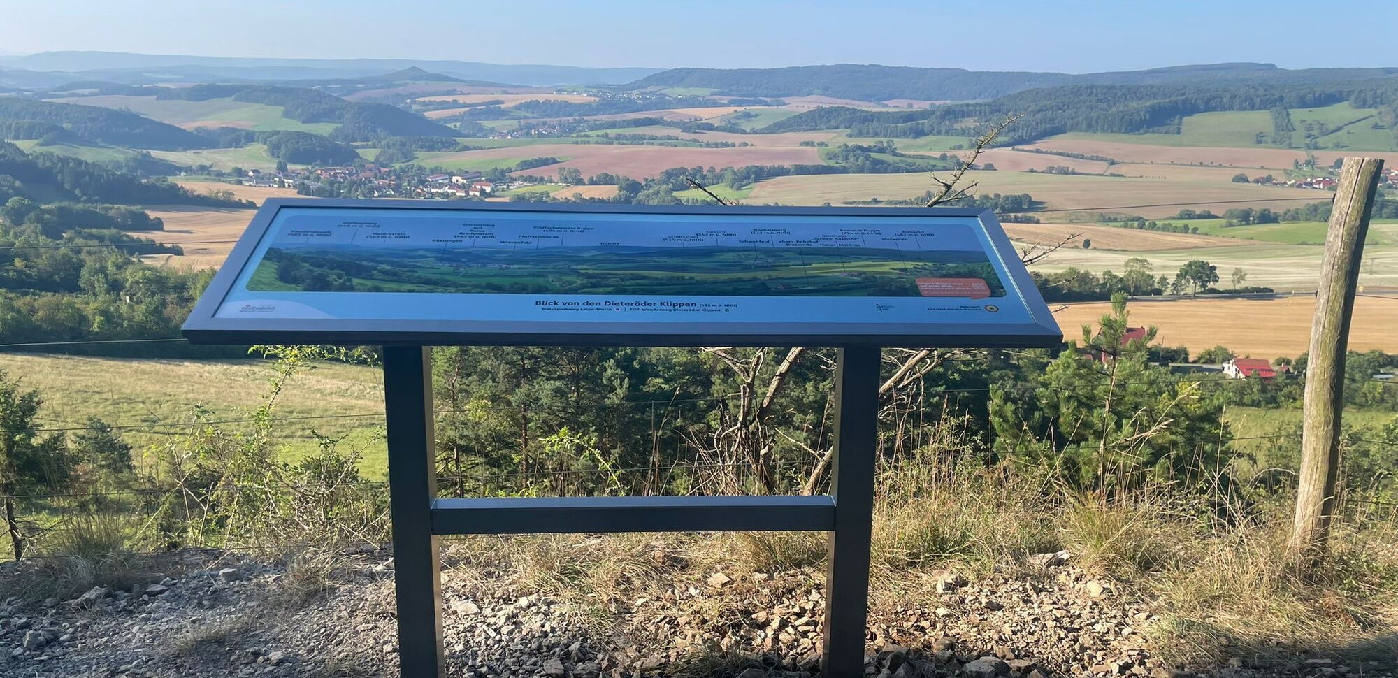 Ein Projekt von hs match: Panoramatafel Dieteröder Klippen