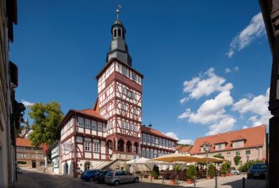Rathaus und Markt Treffurt