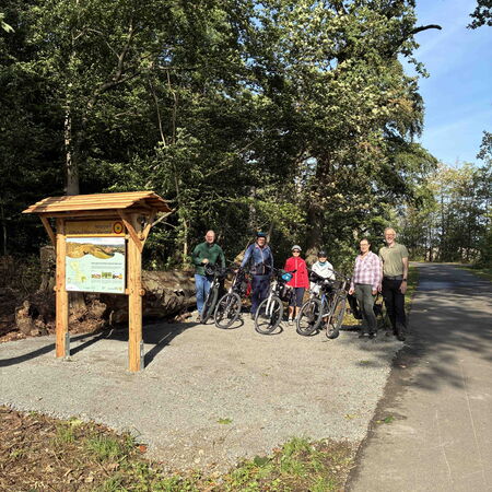 Neue Totholz Infotafel Unstrut-Leine Radweg Heuthen