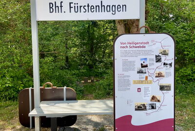Infotafel im Naturparkzentrum Fürstenhagen
