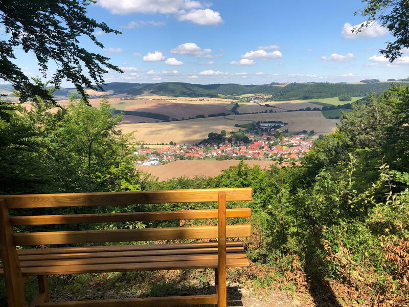 Ausblick vom Martinfelder Fenster am TOP-Wanderweg Westerwald