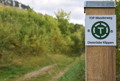 Wegemarkierung am TOP-Wanderweg