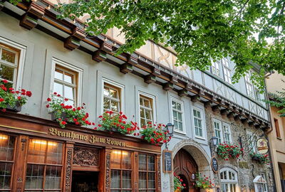 Gasthaus Brauhaus zum Löwen in Mühlhausen - Eingangsbereich